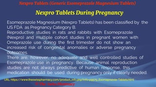 Nexpro Tablets (Generic Esomeprazole Magnesium Tablets) | PDF
