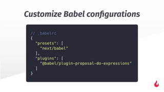 Customize Babel conﬁgurations
 
