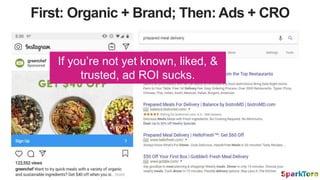 First: Organic + Brand; Then: Ads + CRO
If you’re not yet known, liked, &
trusted, ad ROI sucks.
 