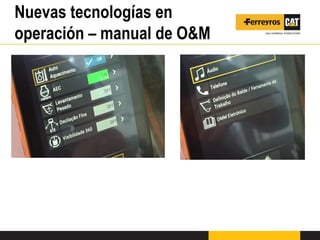 Nuevas tecnologías en
operación – manual de O&M
 