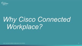 22© 2014 Cisco and/or its affiliates. All rights reserved. Cisco Confidential
Why Cisco Connected
Workplace?
 