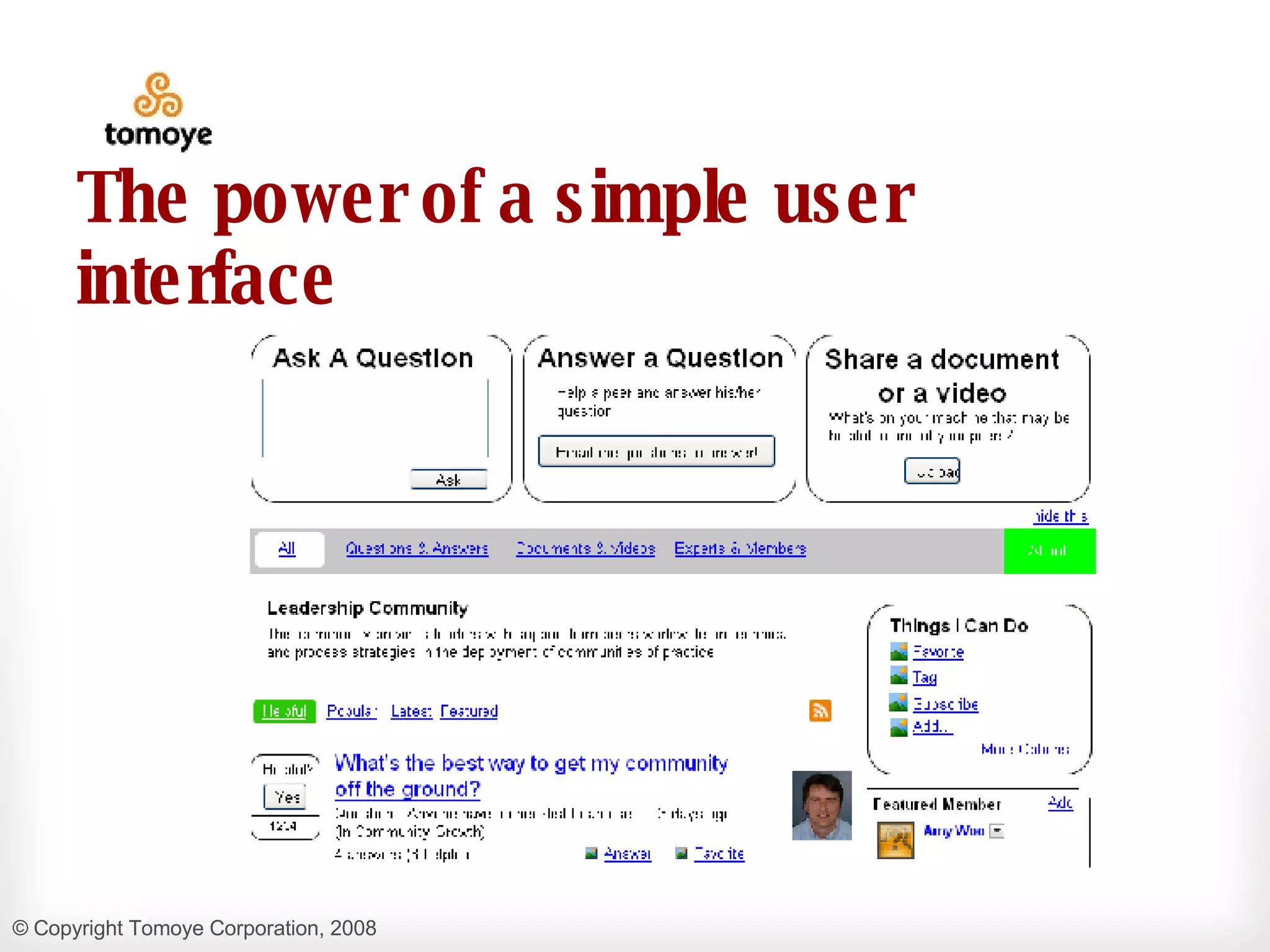 The power of a simple user interface 