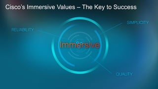 Cisco Values Next Generation Immersive TelePresence | PDF
