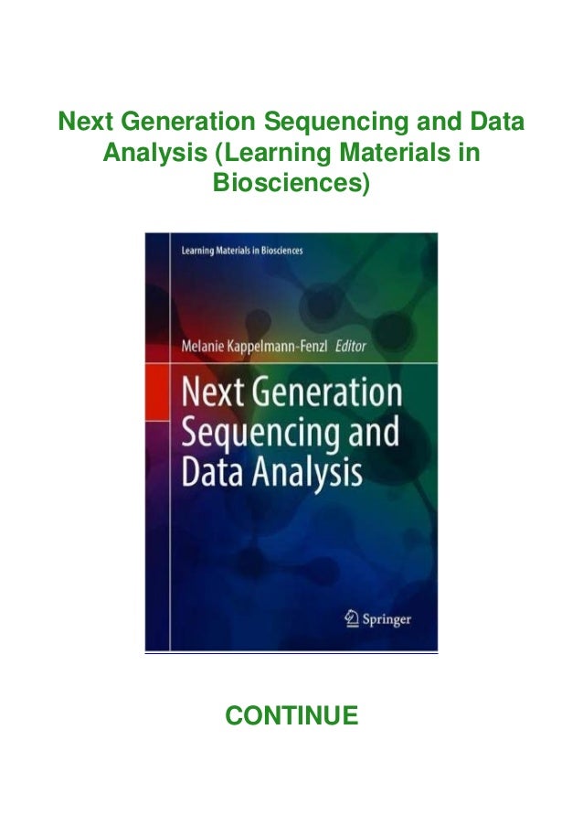 PDF⚡ Next Generation Sequencing and Data Analysis (Learning Materials
