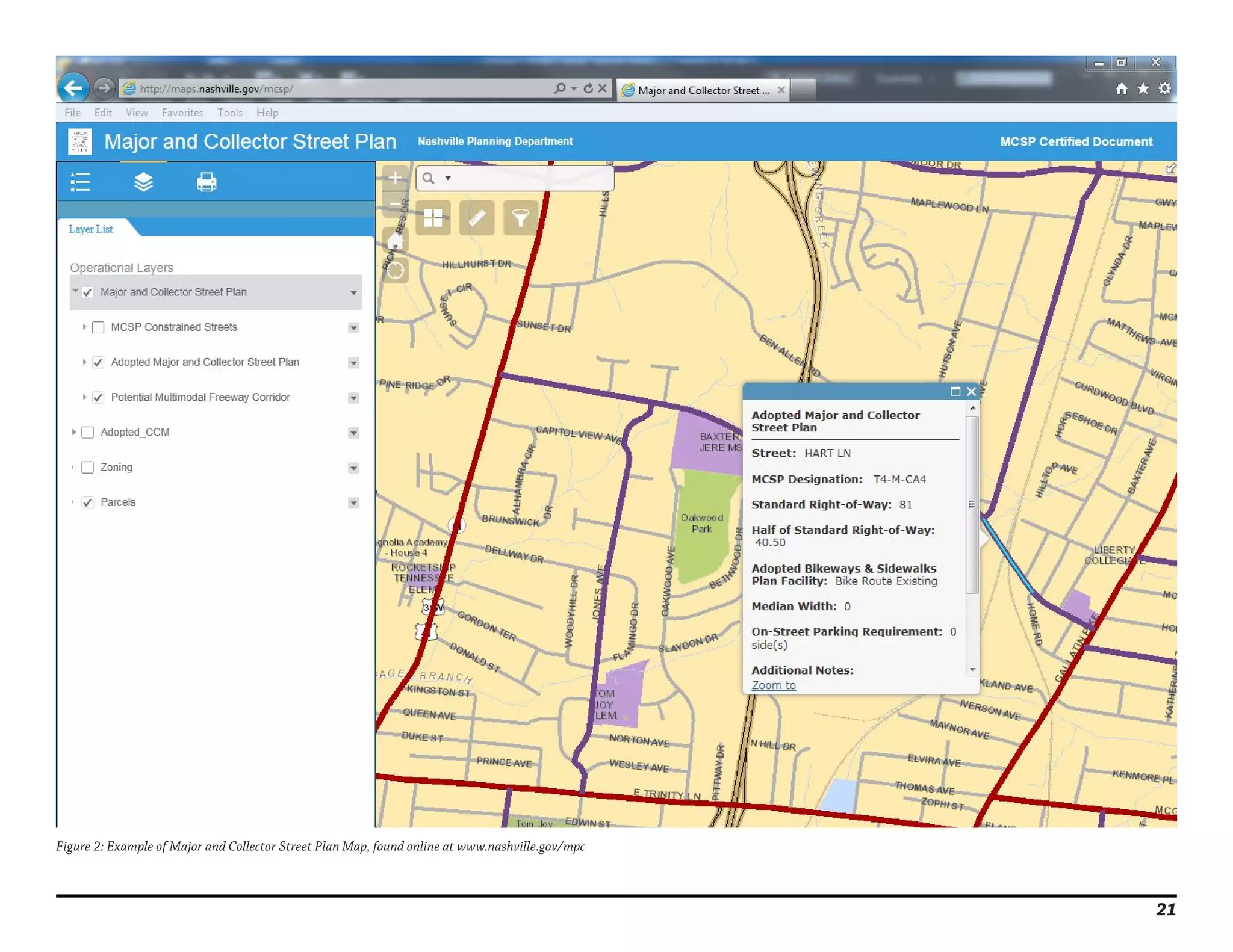 Major and Collector Street Plan | PDF