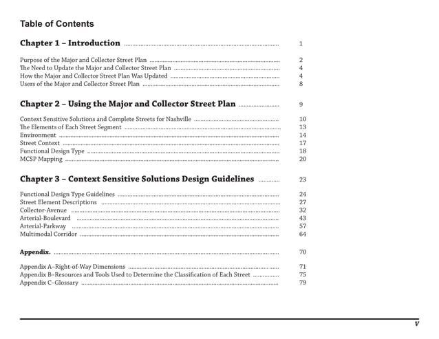 Major and Collector Street Plan | PDF