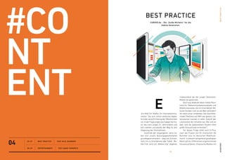 13
#commercemobilepayment
Wie das Smartphone
den Zahlungsverkehr revolutioniert.
Mobile Payment
Als Apple-Chef Tim Cook im Herbst 2014
das ­iPhone 6 vorstellte, sorgte vor allem
ein neues Feature für lebhafte Debatten
auch unter den deutschen Aficionados der
Marke: die mobile Zahlungsfunktion „Apple
Pay“. Unbescheiden kündigte Cook an:
„Apple Pay wird die Art, wie wir einkaufen
und bezahlen, für immer verändern.“
Dies wird sich noch erweisen müssen.
Erst seit Herbst 2014 können Besitzer des
­iPhone 6 damit zahlen, und das bisher
nur an 220.000 Kontaktpunkten in den
USA. Hilfsmittel ist die Technik Near Field
­Communications (NFC). Sie überträgt per
­Radiosignal Daten vom Handy auf eine Sta-
tion. Identifizieren müssen sich Nutzer zur
­Sicherheit per Fingerabdruck. In Europa –
wo die NFC-Technologie weiter verbreitet
ist als in den USA – ist der Dienst für
­iPhone-Nutzer vermutlich ab 2015 verfüg-
bar, in den USA dann bald auch für Träger
der Apple Watch.
Fest steht: Bezahlen wird einfacher.
­Eine neue technische Revolution steht vor
der Tür. Bereits mit der Einführung von
A
 