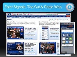 Faint Signals: The Cut & Paste Web 