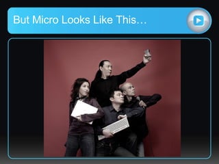 But Micro Looks Like This… 