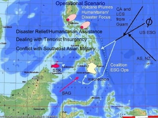 Operational Scenario Conflict with Southeast Asian Military Dealing with Terrorist Insurgency Disaster Relief/Humanitarian Assistance 