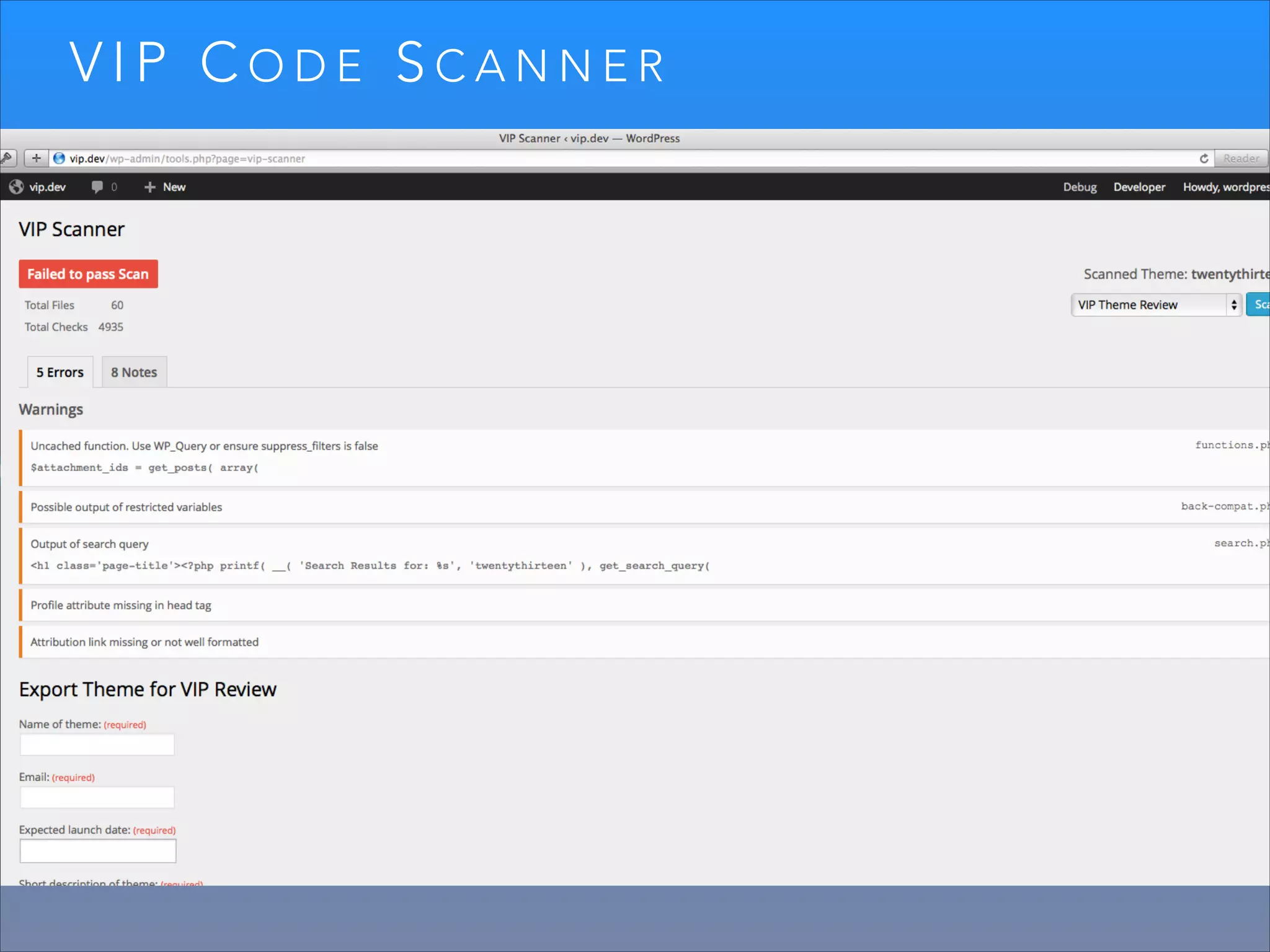 VIP CODE SCANNER

 