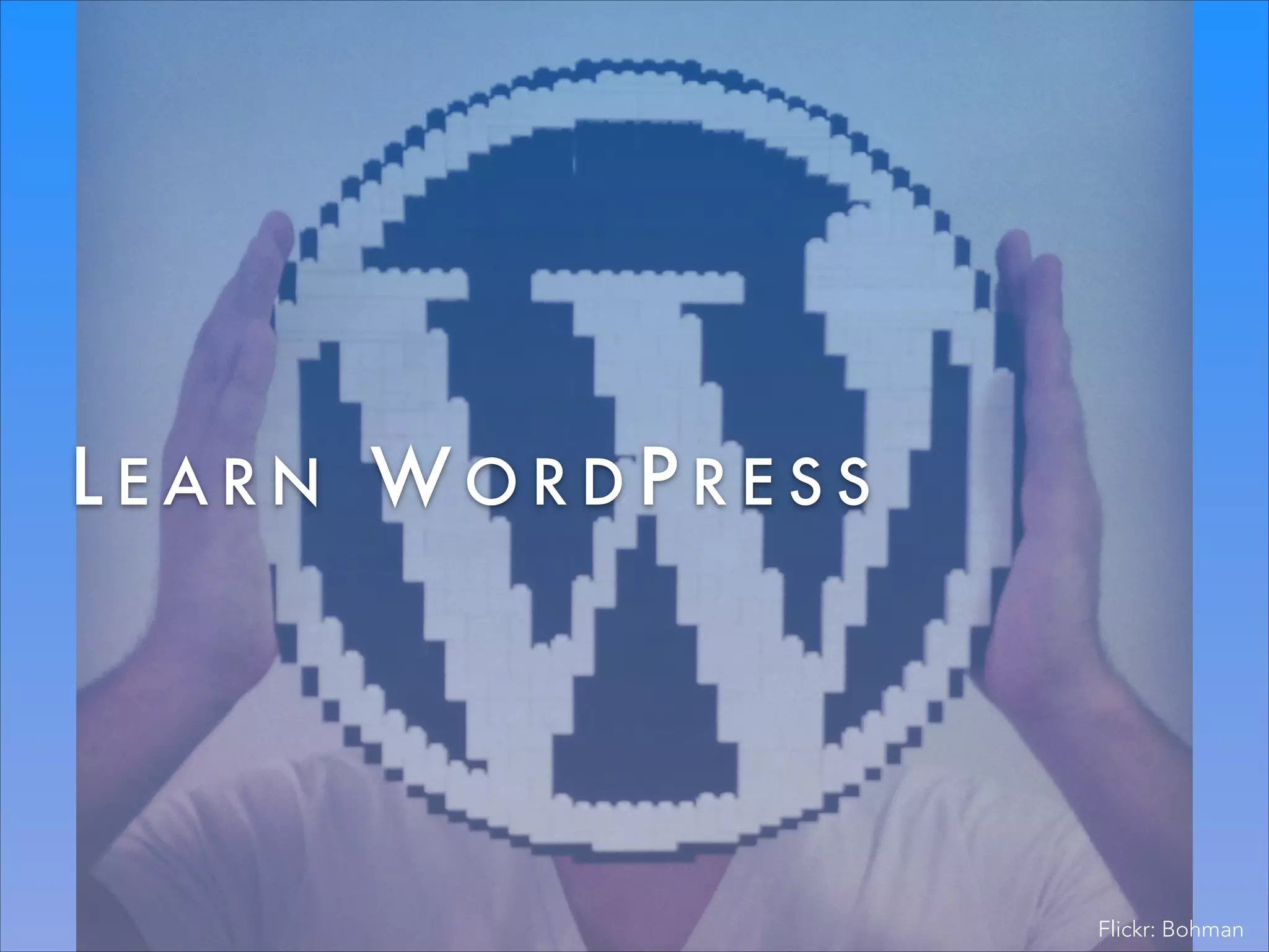 LEARN WORDPRESS

Flickr: Bohman

 