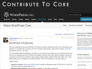 CONTRIBUTE TO CORE

 