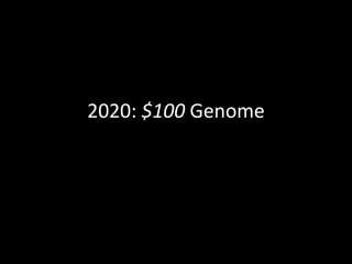 2020: $100 Genome