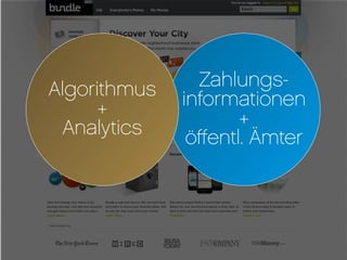 Algorithmus     Zahlungs-
      +       informationen
  Analytics          +
               ö≠entl. Ämter
 