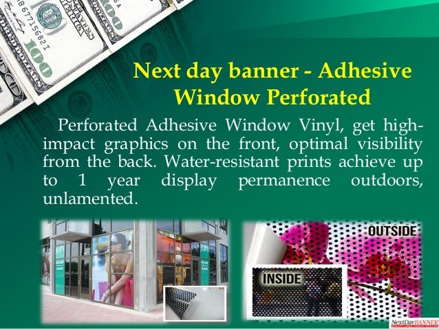 Next Day Banner Adhesive Vinyl Printing Services