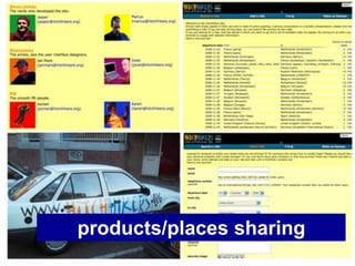 products/places sharing
 