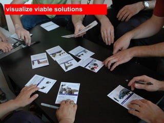 visualize viable solutions
 