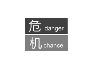 危 danger
机 chance
      80%
 