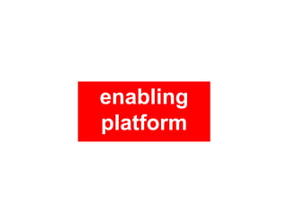 enabling
platform
 