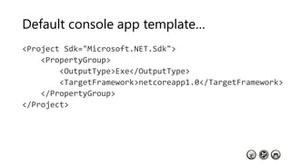 Default console app template…
 