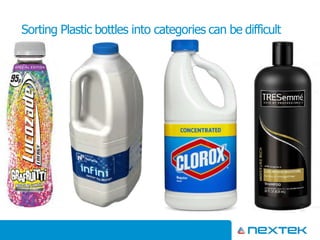 Sorting Plastic bottles into categories can be difficult
 