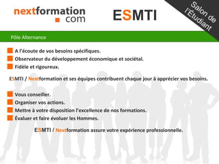 ESMTI, école en alternance du groupe NextFormation