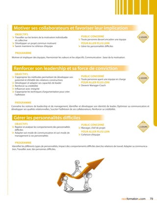 Nextformation - Catalogue des formations 2012