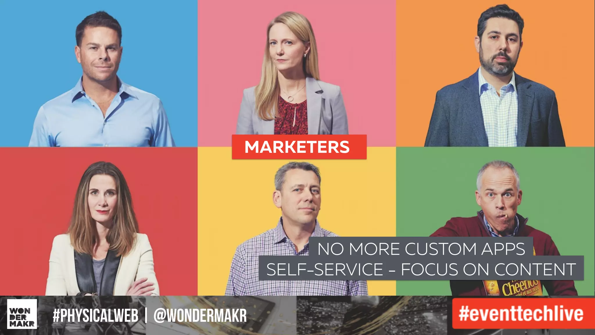 #IFCADC | #INNOVATION#physicalweb | @wondermakr
MARKETERS
NO MORE CUSTOM APPS
SELF-SERVICE - FOCUS ON CONTENT
 