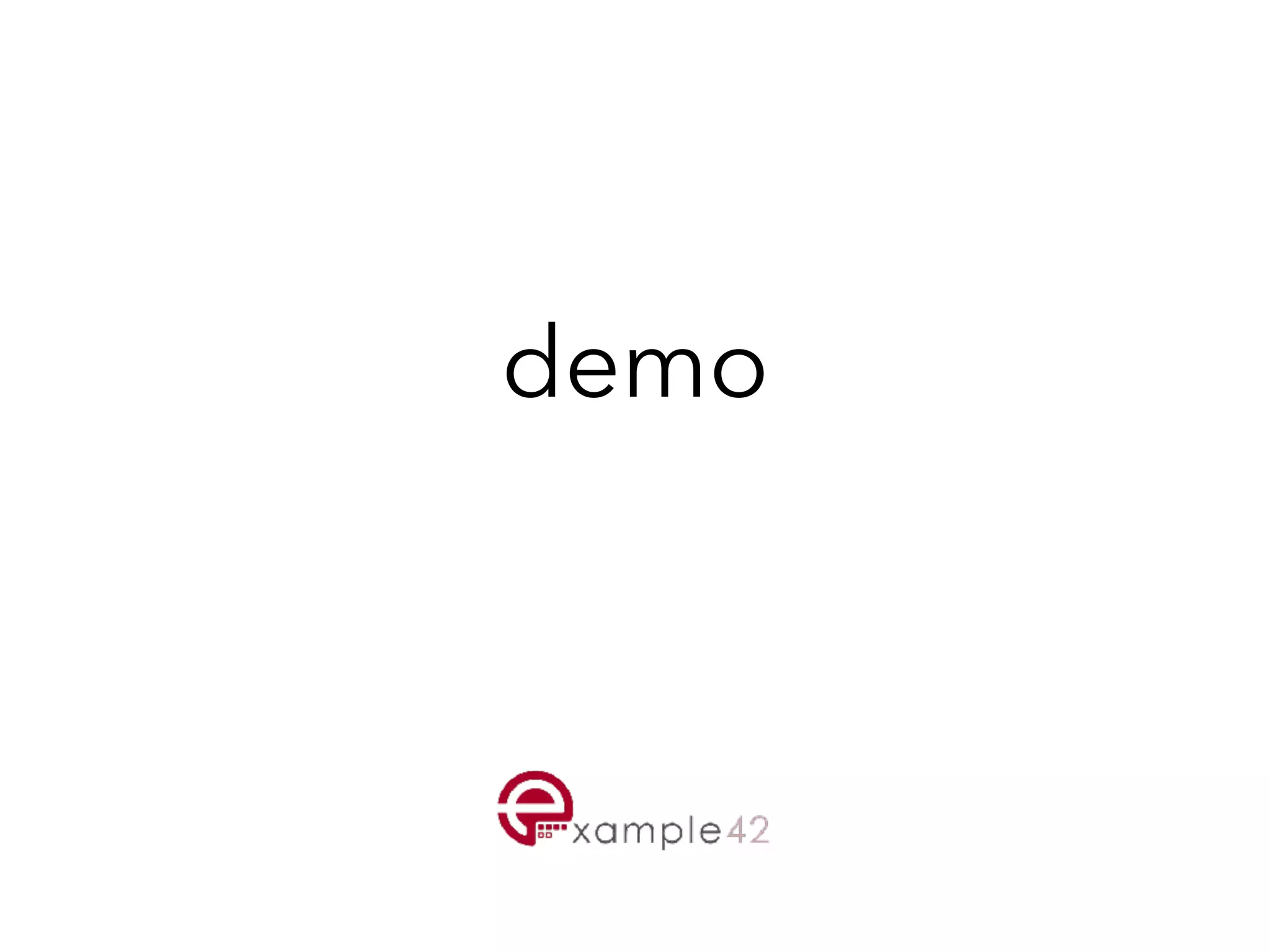 demo
 