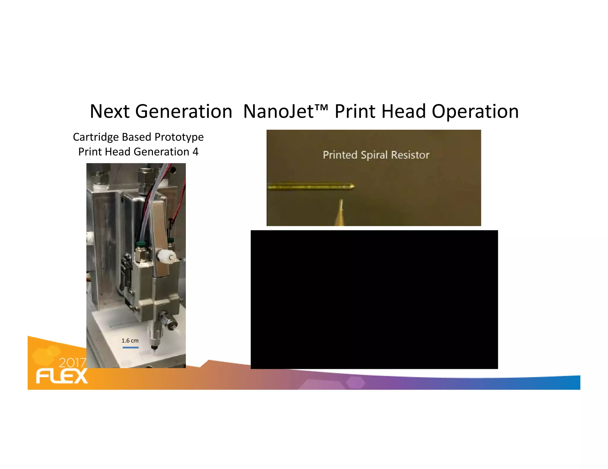 Next Generation NanoJet™ Print Head Operation
Cartridge Based Prototype
Print Head Generation 4
1.6 cm
 