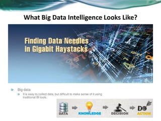 What Big Data Intelligence Looks Like?
 