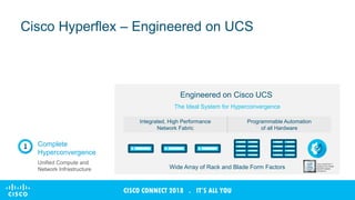 © 2017 Cisco and/or its affiliates. All rights reserved. Cisco Confidential
CISCO CONNECT 2018 . IT’S ALL YOU
Cisco Hyperf...