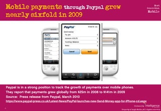 Mobile payments through Paypal grew                                                           Next
                       ...