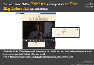 You can now ‘’Like’ Kahlua when you watch The
                                                                            ...