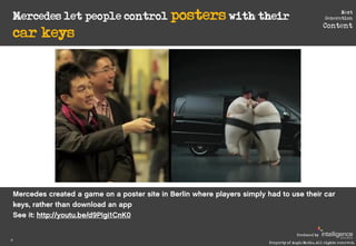 Mercedes let people control posters with their
                                                                           ...