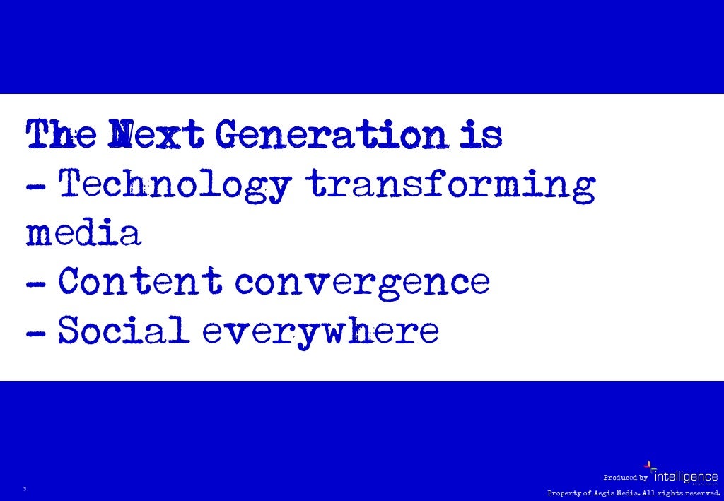 The Next Generation is…