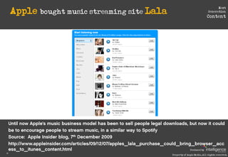 Apple bought music streaming site Lala
                                                                                 Ne...