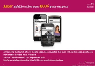 Next

     Asos’’mobile sales rose 800% year on year
                                                                     ...