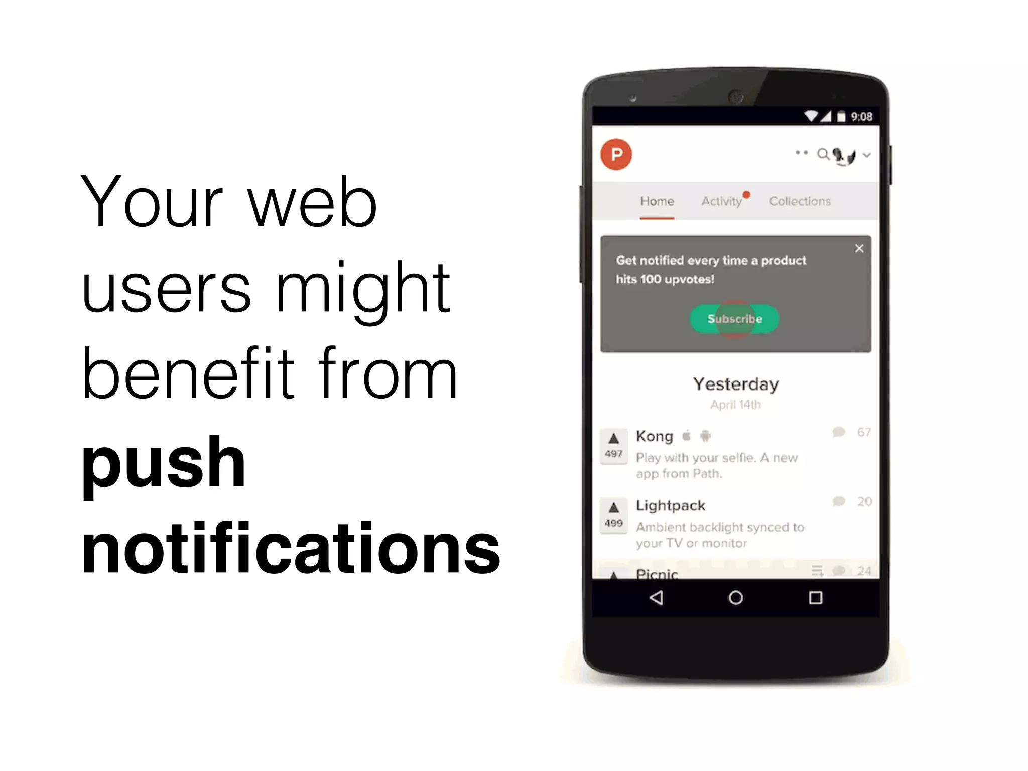 Your web
users might
benefit from
push
notifications
 
