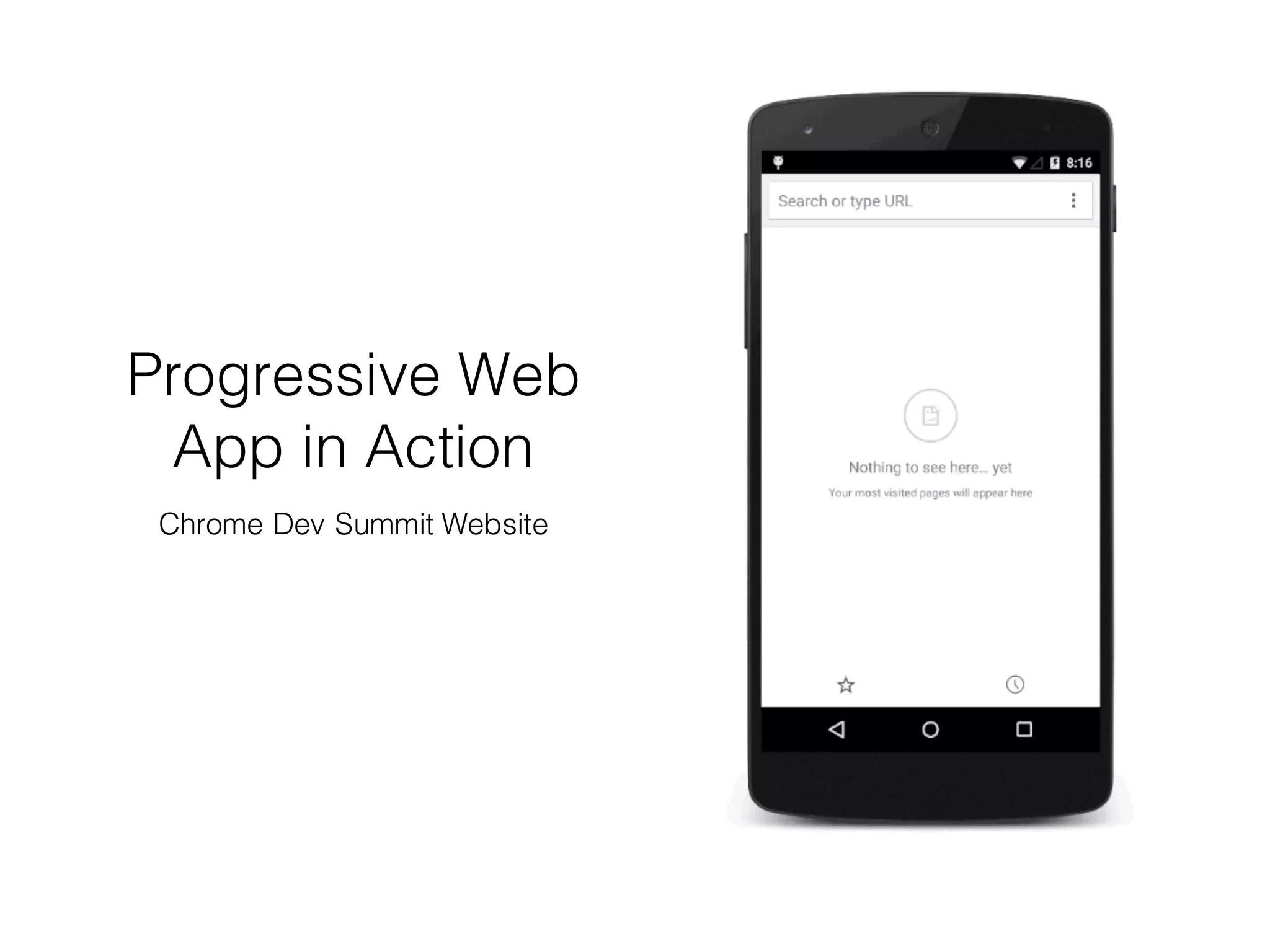 Progressive Web
App in Action
Chrome Dev Summit Website
 