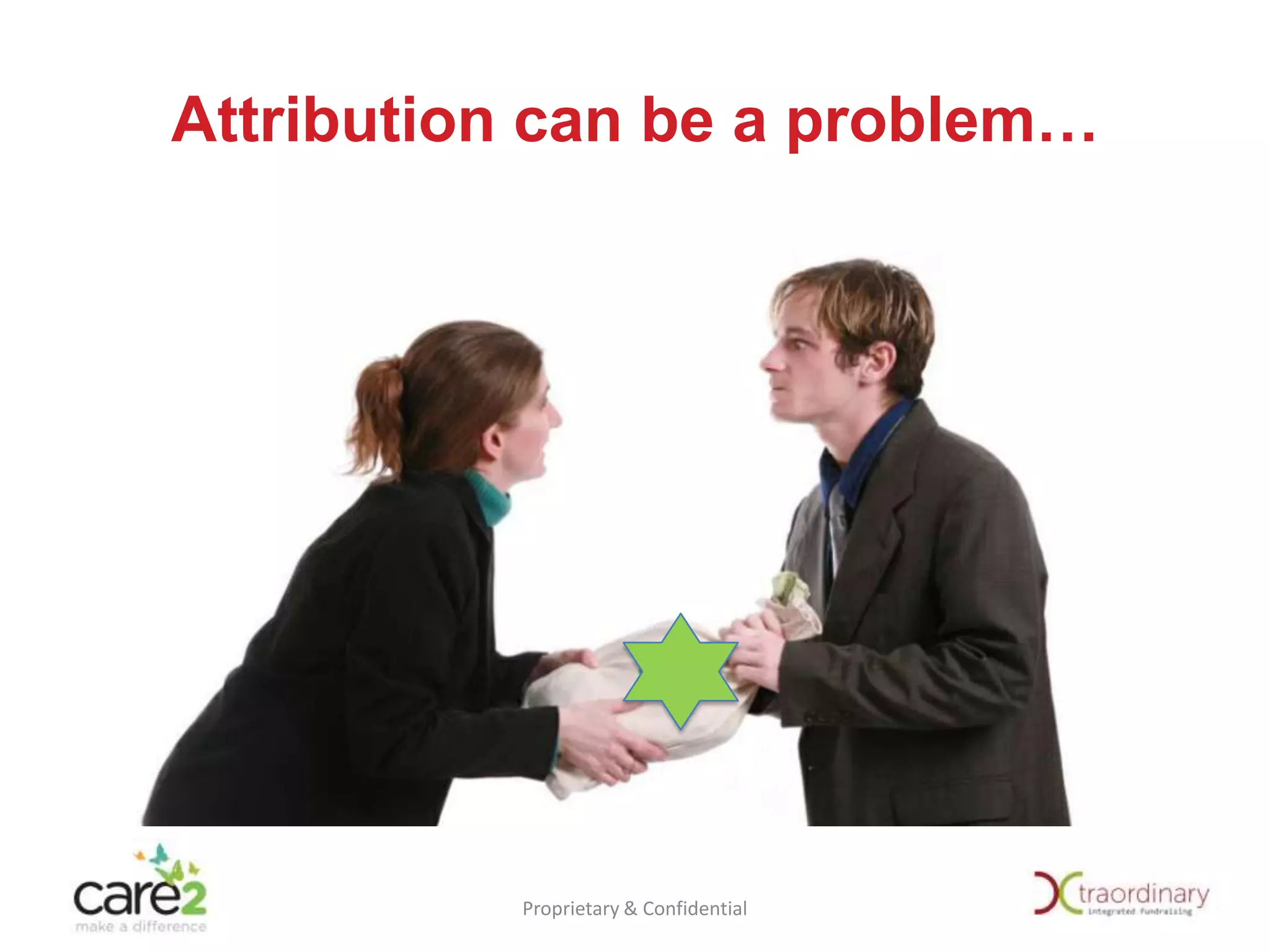 Attribution can be a problem…

Proprietary & Confidential

 