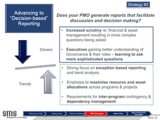 Strategy #2

                                Does your PMO generate reports that facilitate
                              ...