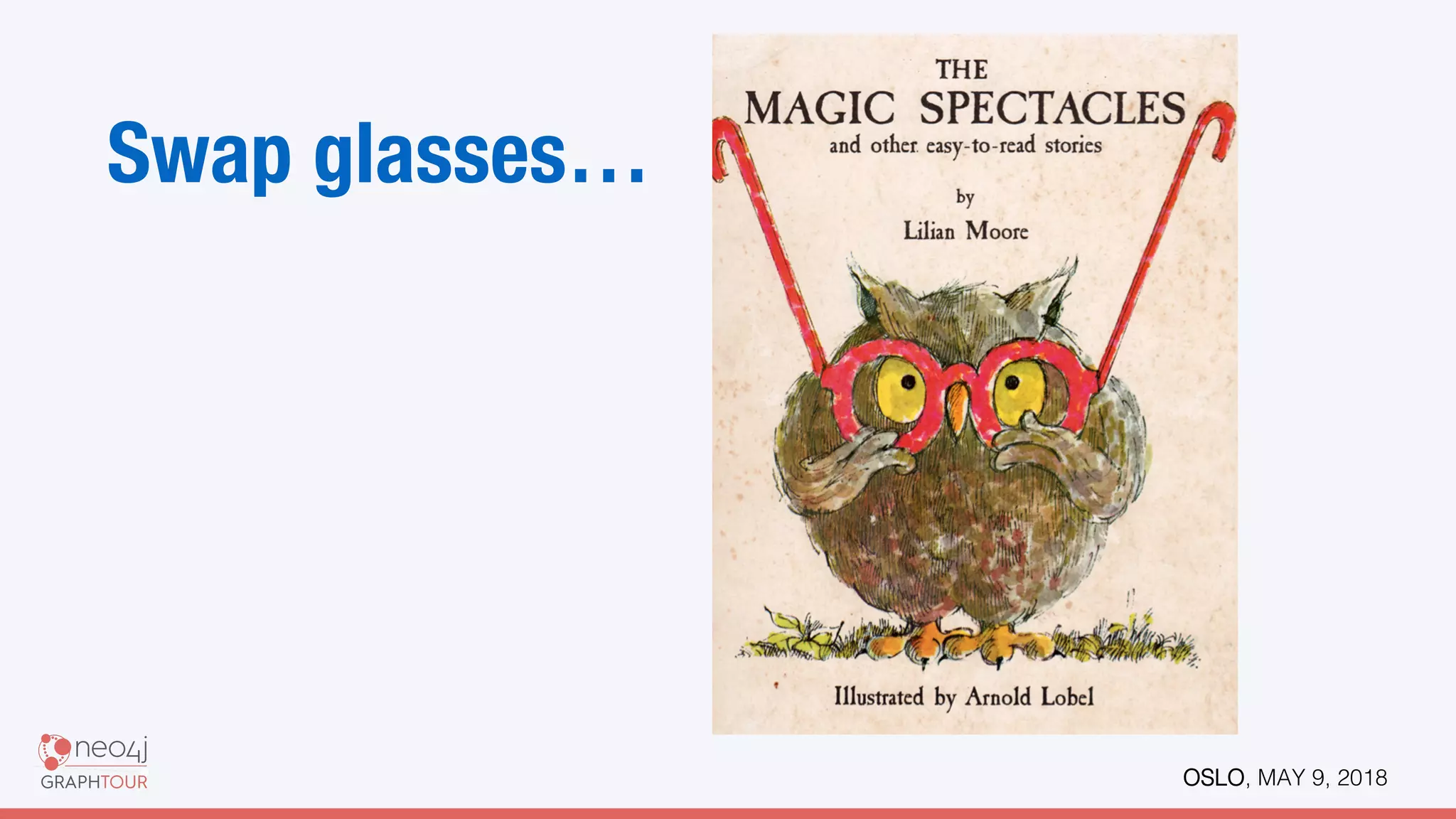 OSLO, MAY 9, 2018!
Swap glasses…
 