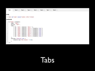 Tabs
 