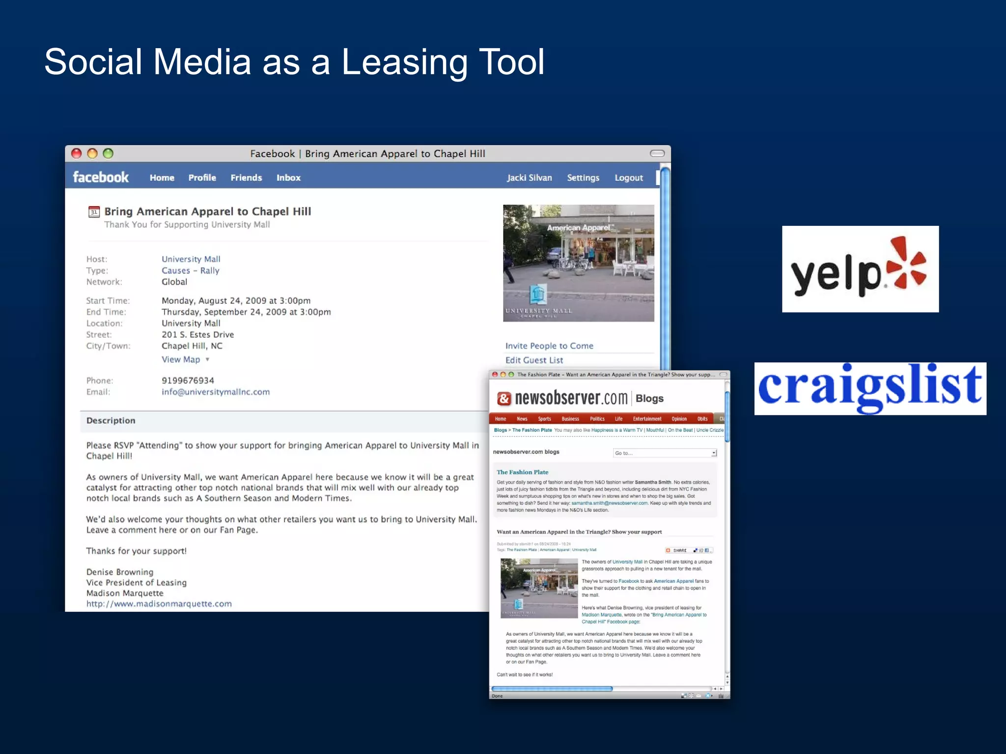 Social Media as a Leasing Tool