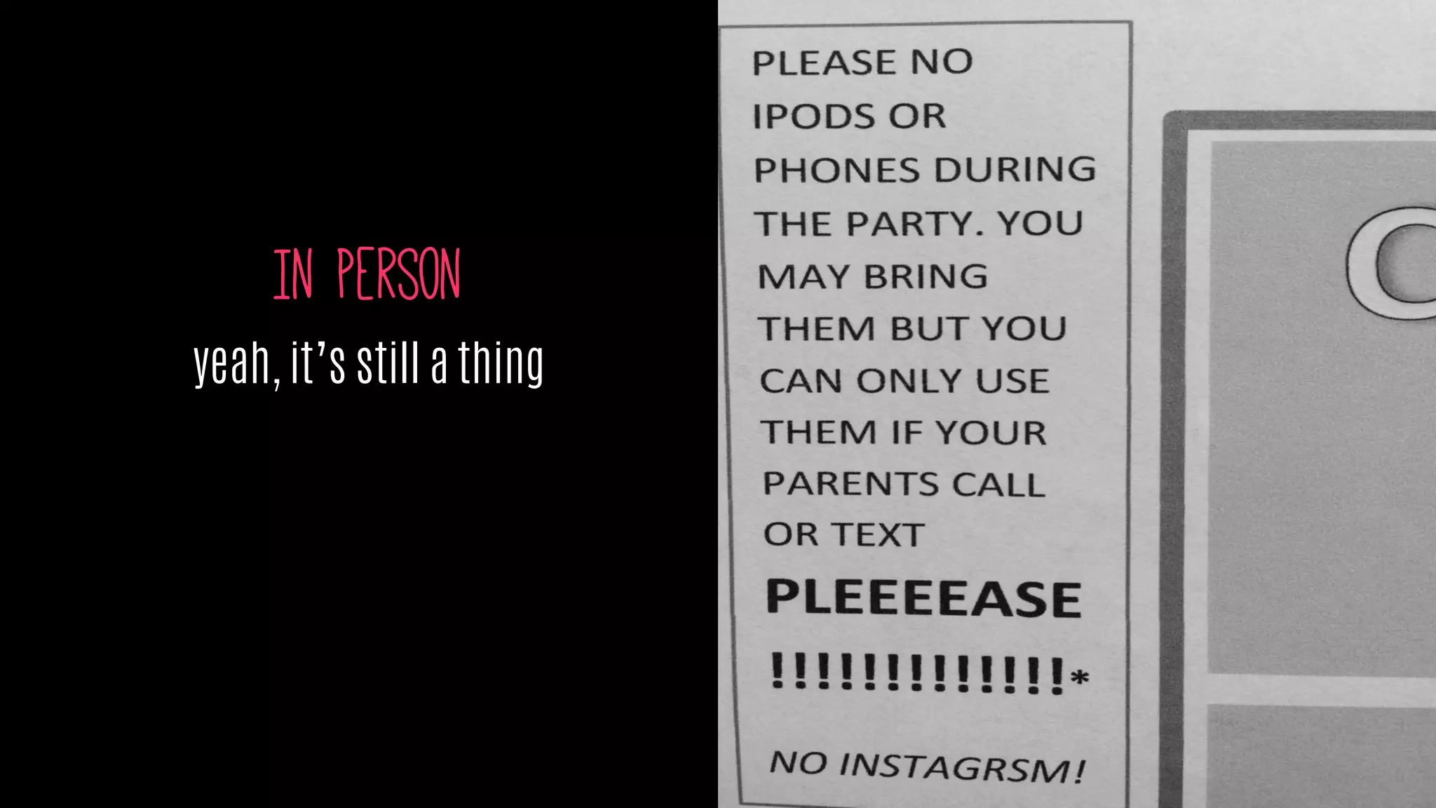 In person
yeah, it’s still a thing
 