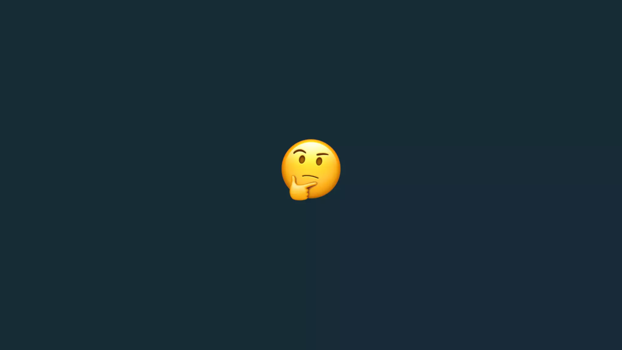 🤔
 