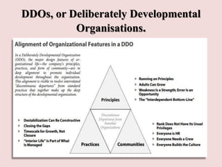 DDOs, or Deliberately Developmental
Organisations.
 