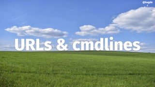 URLs & cmdlines
@bagde
r
 